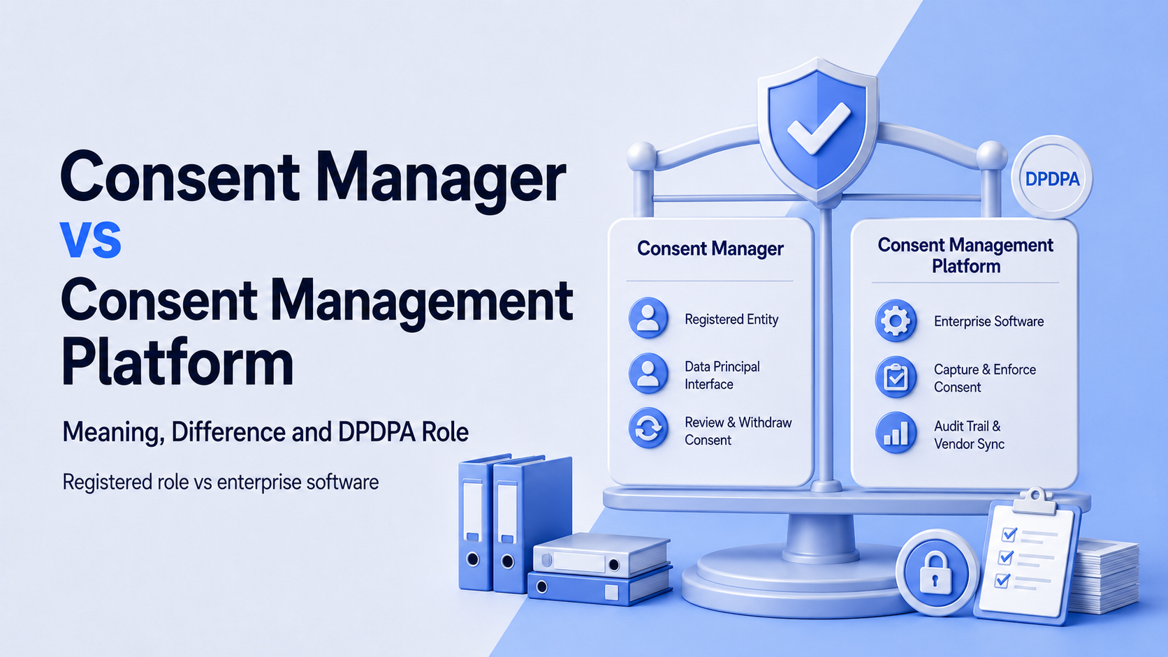 Consent Manager vs Consent Management Platform: Meaning, Difference and DPDPA Role